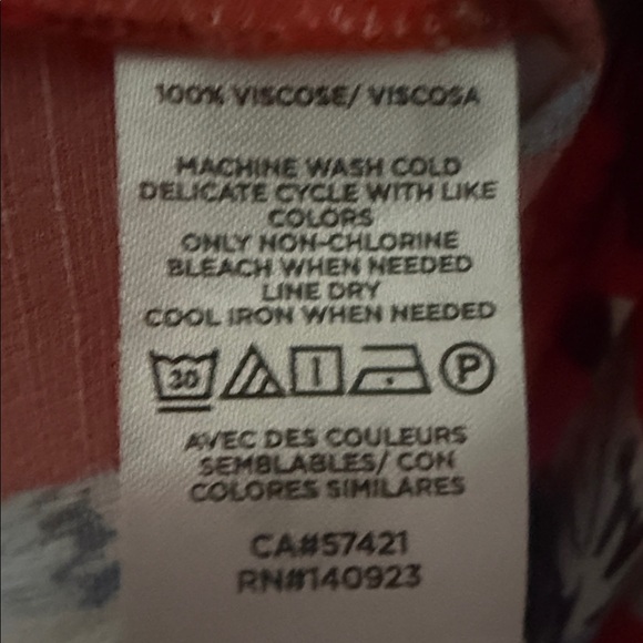 LOFT Orange Tropical Floral Maxi Button Up Dress with Tie Waist size 6 - Picture 13 of 13